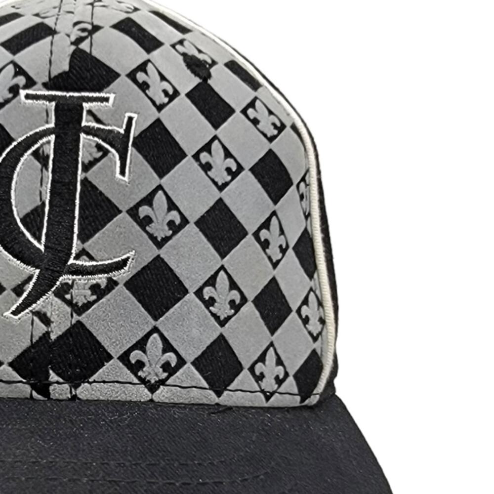 4/$25 -Jaques Cardin Cognac VSOP Black & Gray Fleur de Lis Cap - One Size - Picture 3 of 9